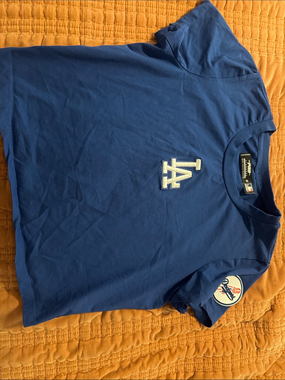 Los Angeles Dodgers Blue Men's Crewneck T-Shirt
